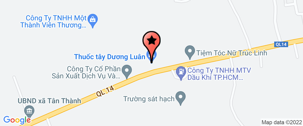 Map go to Phuoc Hung Co-operative