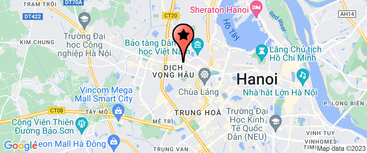 Map go to Thang Long Edu Training Company Limited