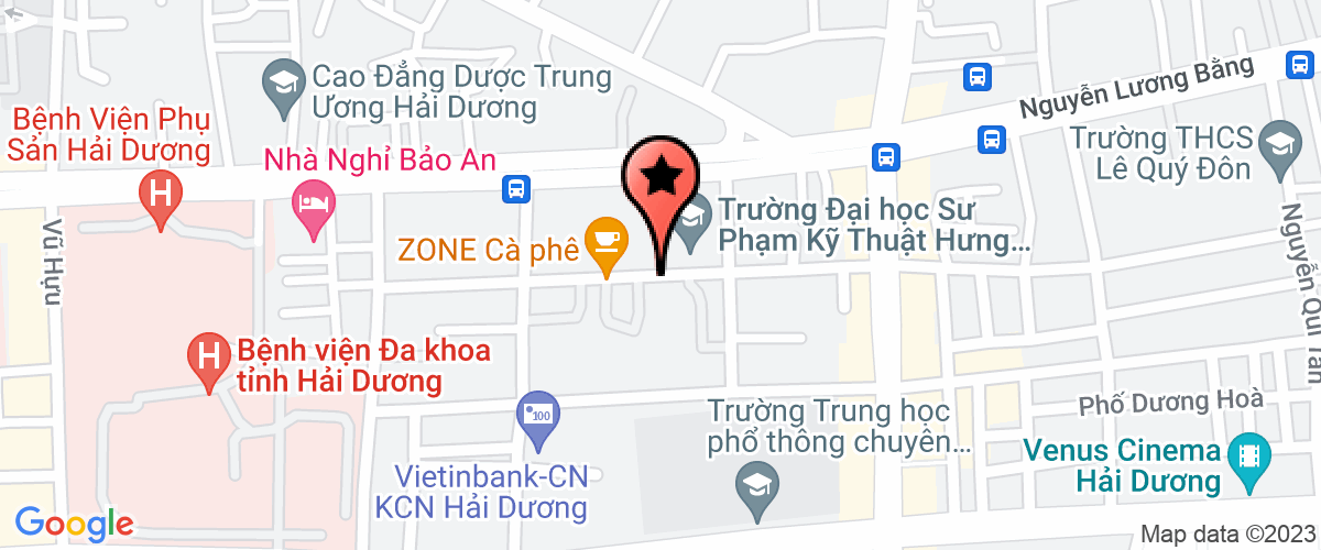 Map go to Khach san Sao Mai