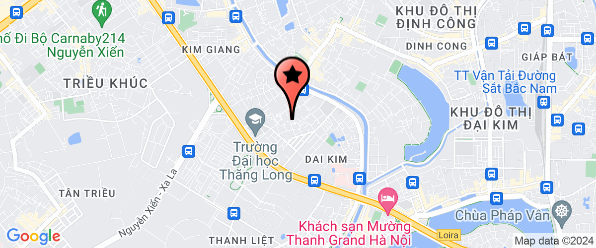 Map go to Tien Dat Thang Long Construction and Investment Joint Stock Company