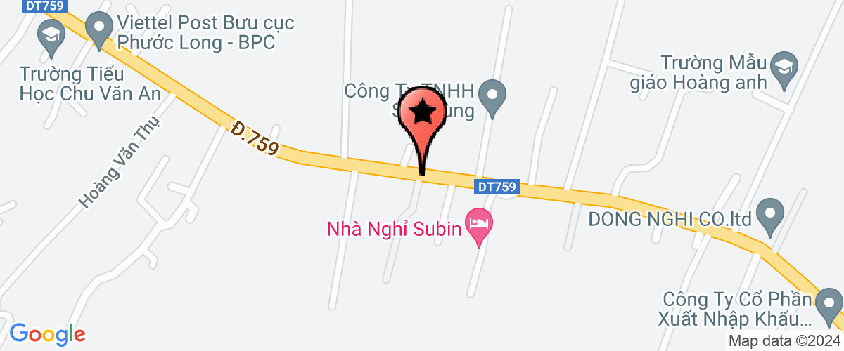 Map go to Duc Hoang Trading Production Company Limited