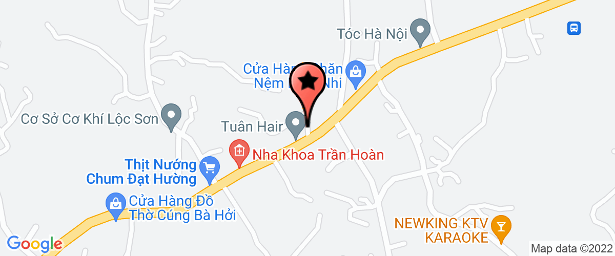 Map go to Benh vien da khoa Son dong District