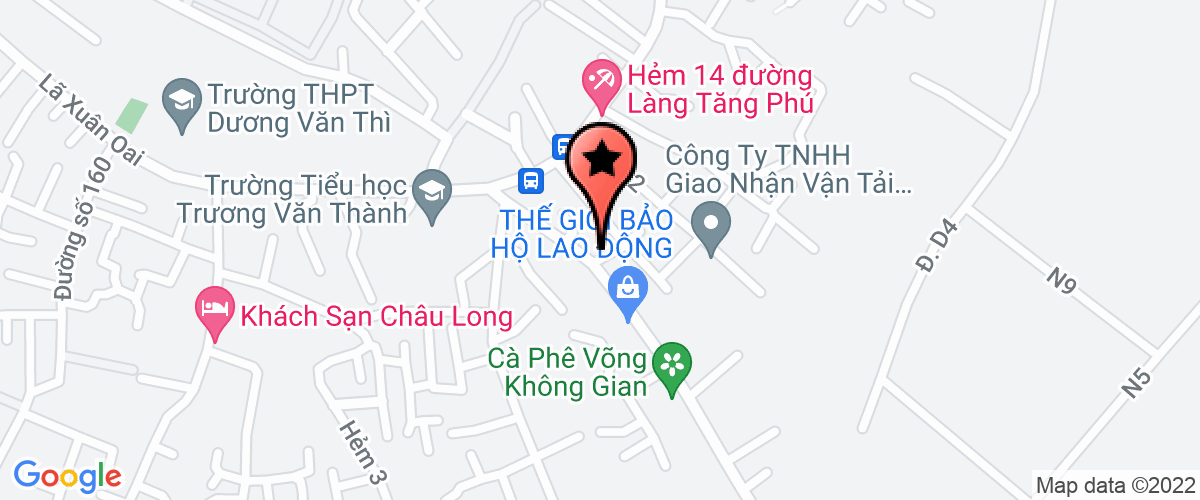 Map go to Trung Dung Company Limited