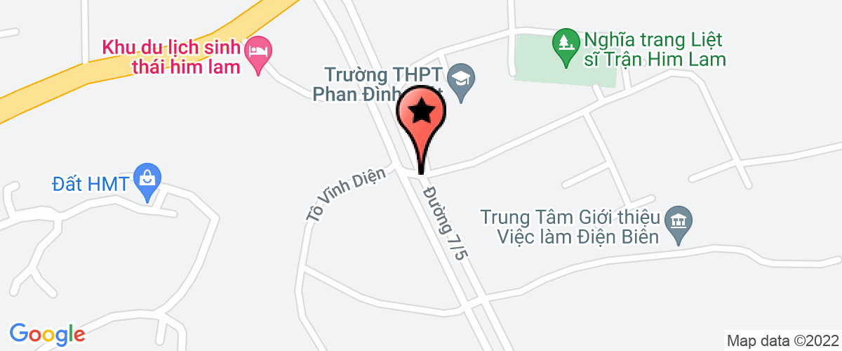 Map go to Phuong Nguyen Dien Bien Province Company Limited