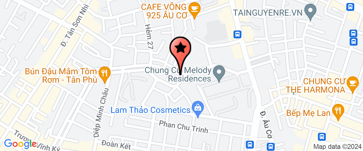 Map go to CA Sau Huy Hoang Company Limited