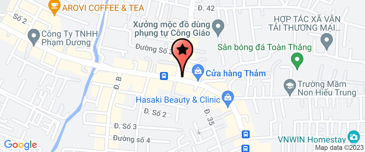 Map go to Thai Binh Duong Iron Steel Investment Company Limited