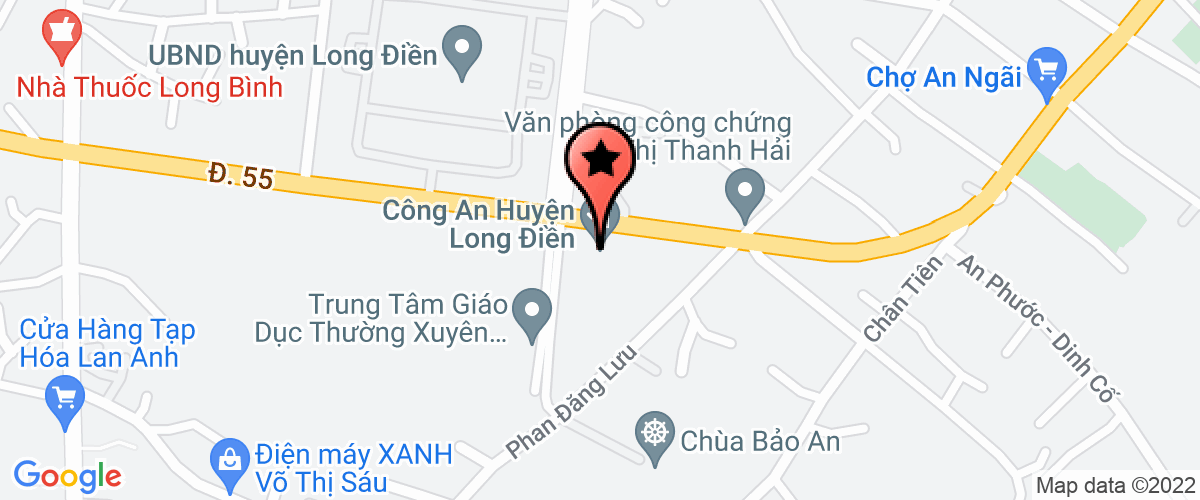 Map go to Ngoc Minh Marine Seed Aquaculture Company Limited