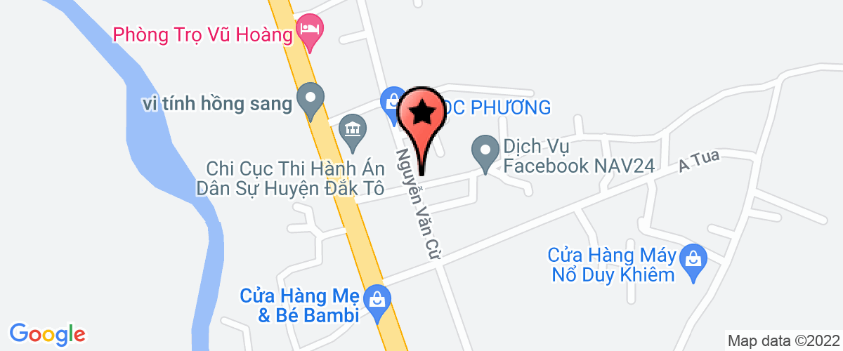 Bản đồ đến Phòng lao động- TBXH huyện Đăk Tô