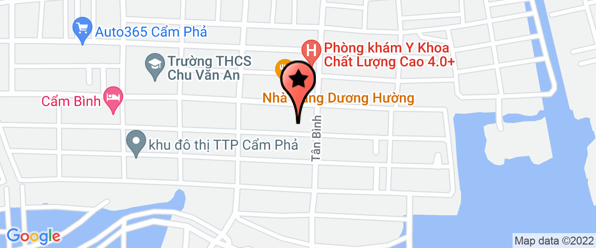 Map go to Ben Xe Cam Pha Center Joint Stock Company