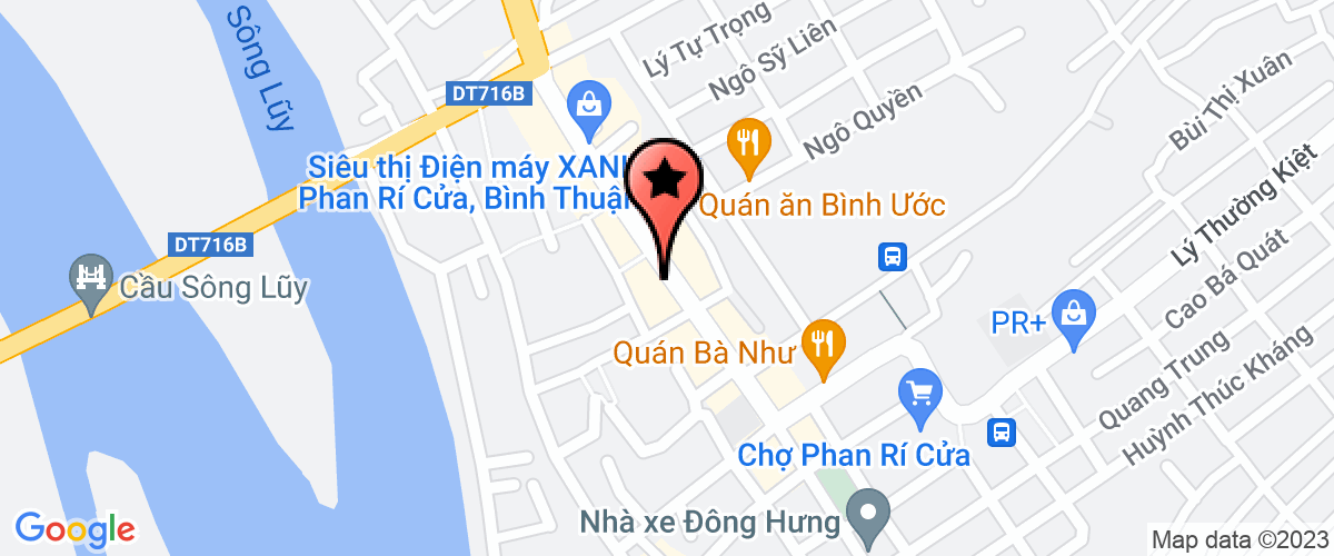 Map go to DNTN Phan Ri Food