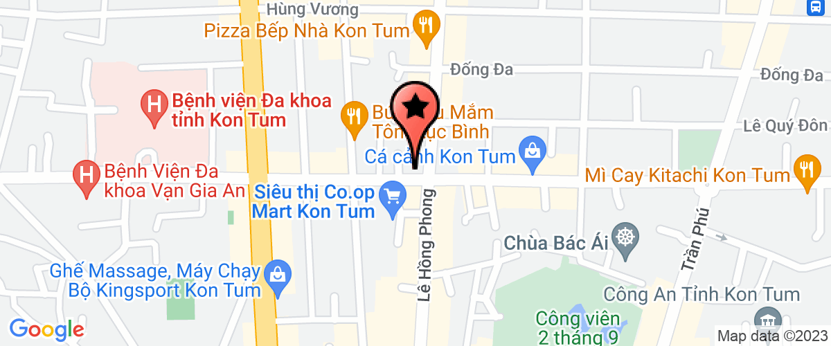 Map go to Ban quan ly du an ho tro giam ngheo PRPP Kon Tum