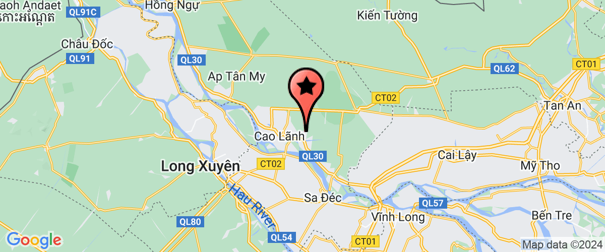 Map go to Benh Vien Tam Than Dong Thap