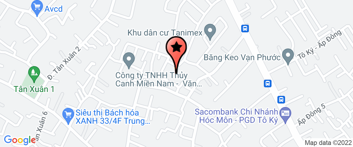 Map go to Blue Moon - Trang Xanh Service Trading Company Limited