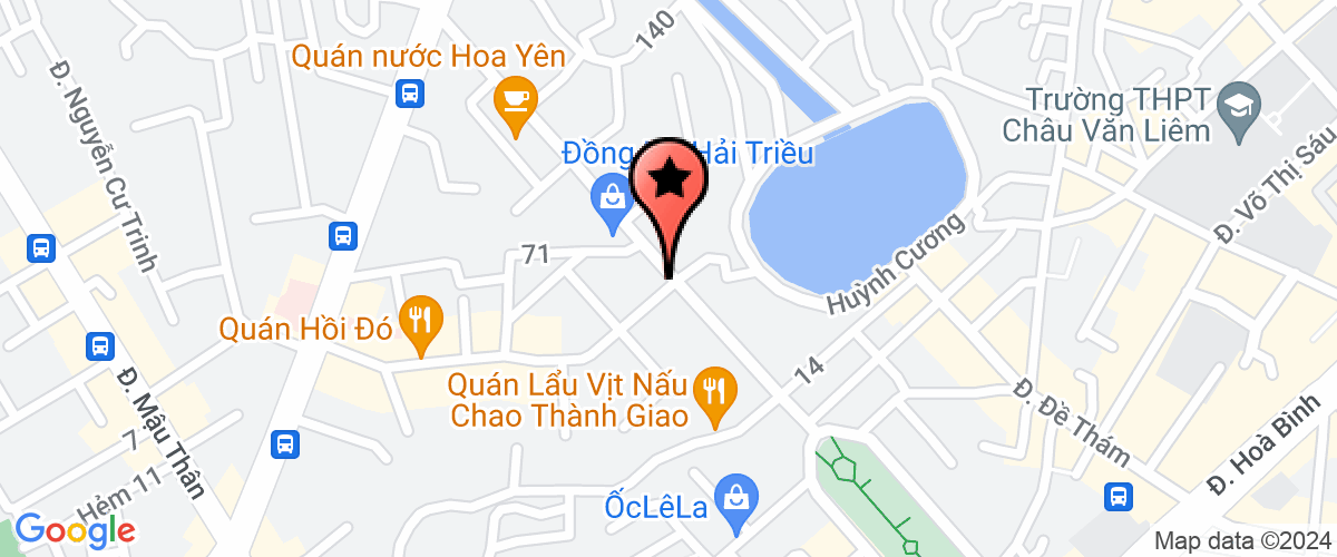 Map go to Dich vu va du lich Que Huong Company Limited