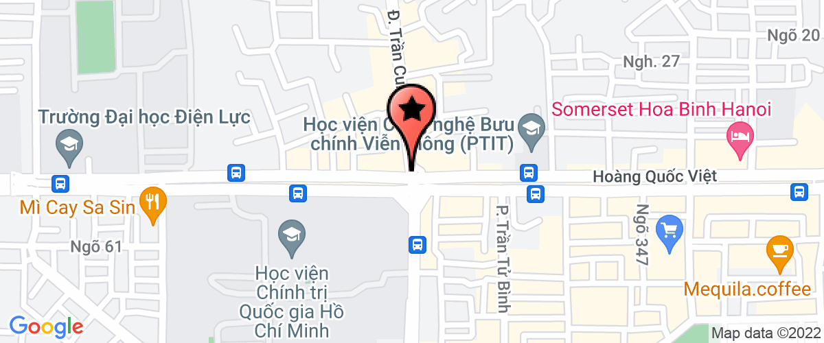 Map go to Vien Cong nghe Moi truong