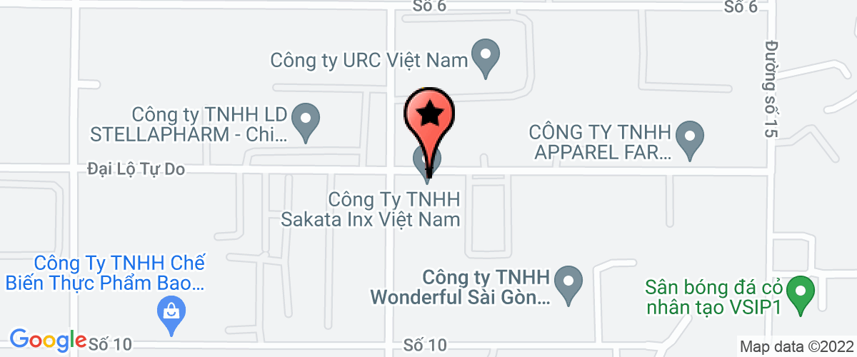 Bản đồ đến Công ty TNHH SAKATA INX Việt Nam