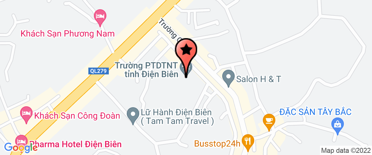 Map go to Toa an nhan dan dien bien dong District