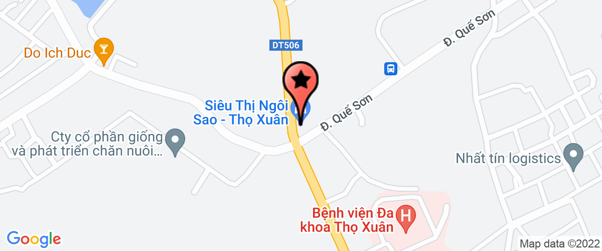 Map go to Vien kiem sat nhan dan Tho Xuan District