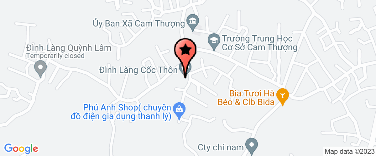 Map go to chan nuoi va dich vu nong nghiep Cam Thuong Co-operative