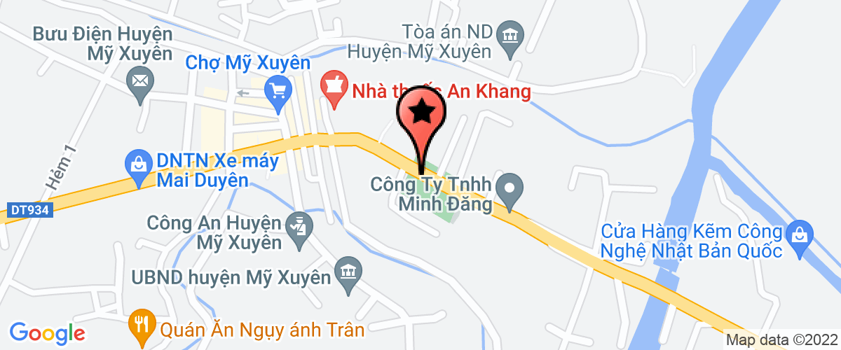 Map go to An Hiep Khang Private Enterprise