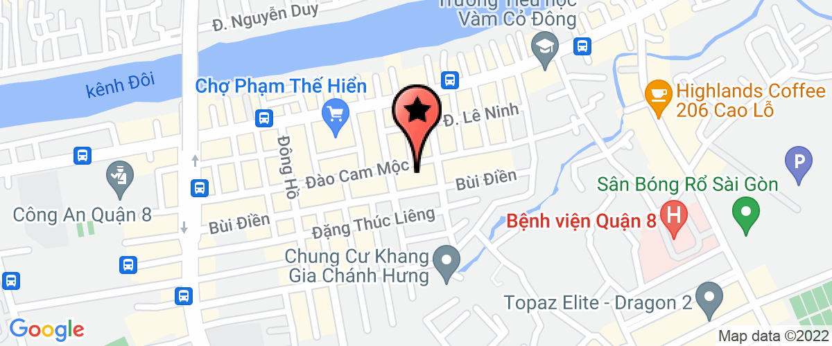 Map go to HoA Dong Bang Cosmetics Trading Production Company Limited