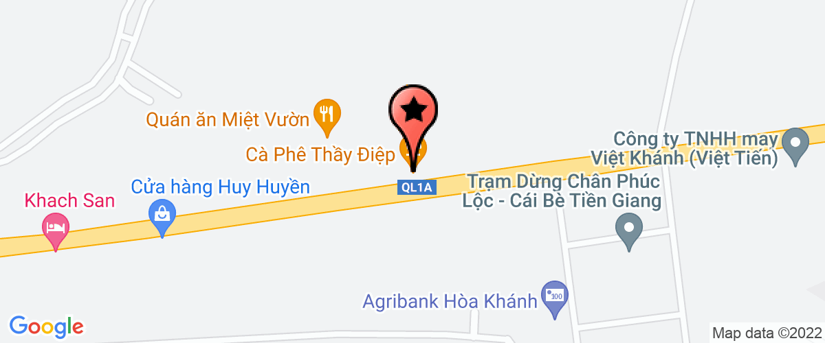 Map go to DNTN Cap Nuoc Hoang Khai