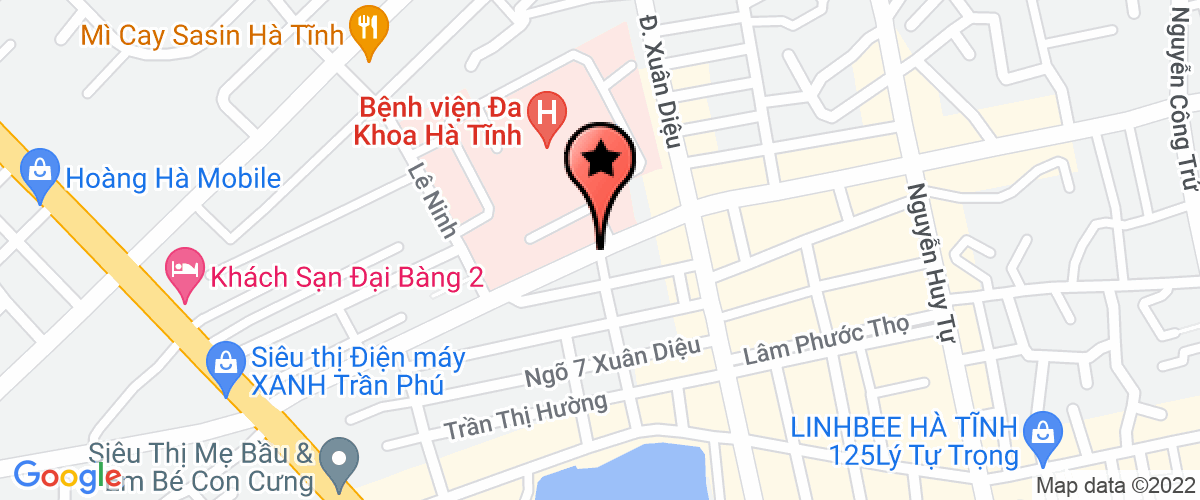 Map go to Phap y Ha Tinh Province Center