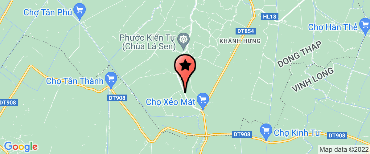 Map go to Chanh An Hiep Co-operative