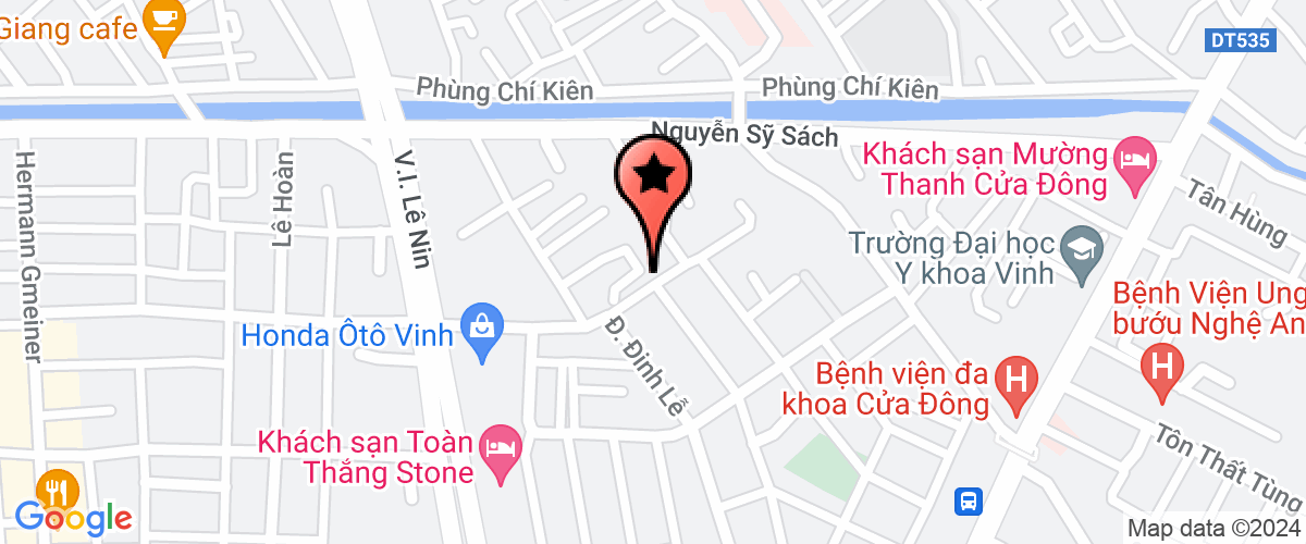 Map go to Nghe An Trade and Invest Company Limited