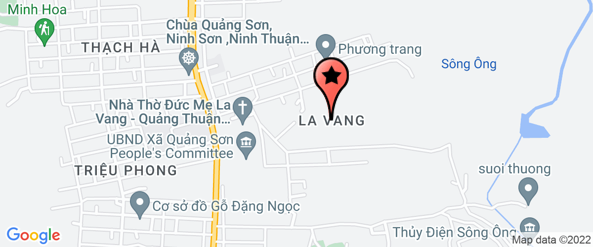 Map go to Nha may Nuoc dA Hong An