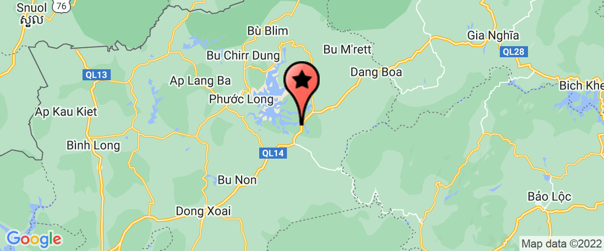 Bản đồ đến Phòng Nông Nghiệp và Phát Triển Nông Thôn huyện Bù Đăng