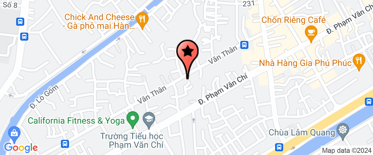 Bản đồ đến Cty TNHH Sản Xuất Thương Mại Huỳnh Vĩnh Phát