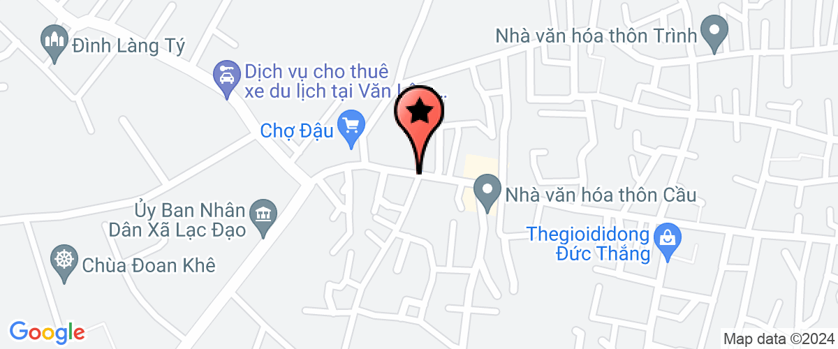Map go to co phan xay dung Song Hong Company