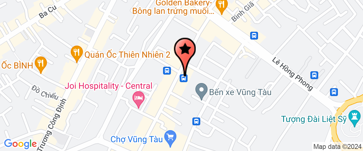 Map go to Branch of Vung Tau  Chuyen Phat Nhanh Phuong Trang Futa Service Joint Stock Company