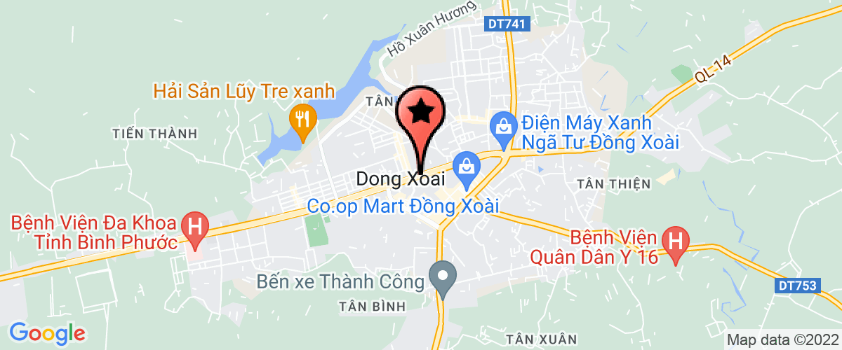 Map go to So Ke Hoach va  Binh Phuoc Province Investment