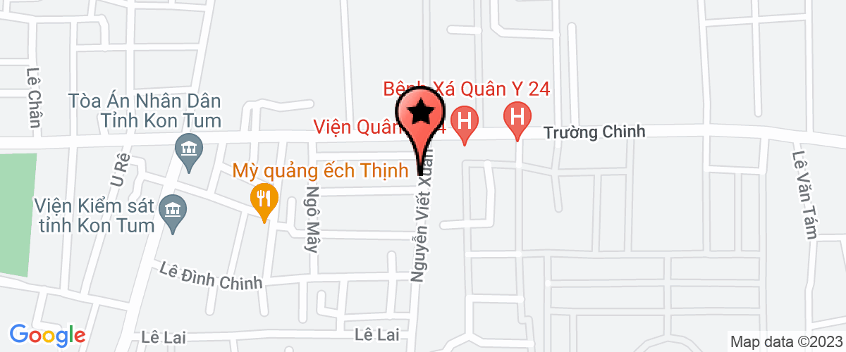 Map go to Ban quan ly du an ban huu tre em Kon Tum Province
