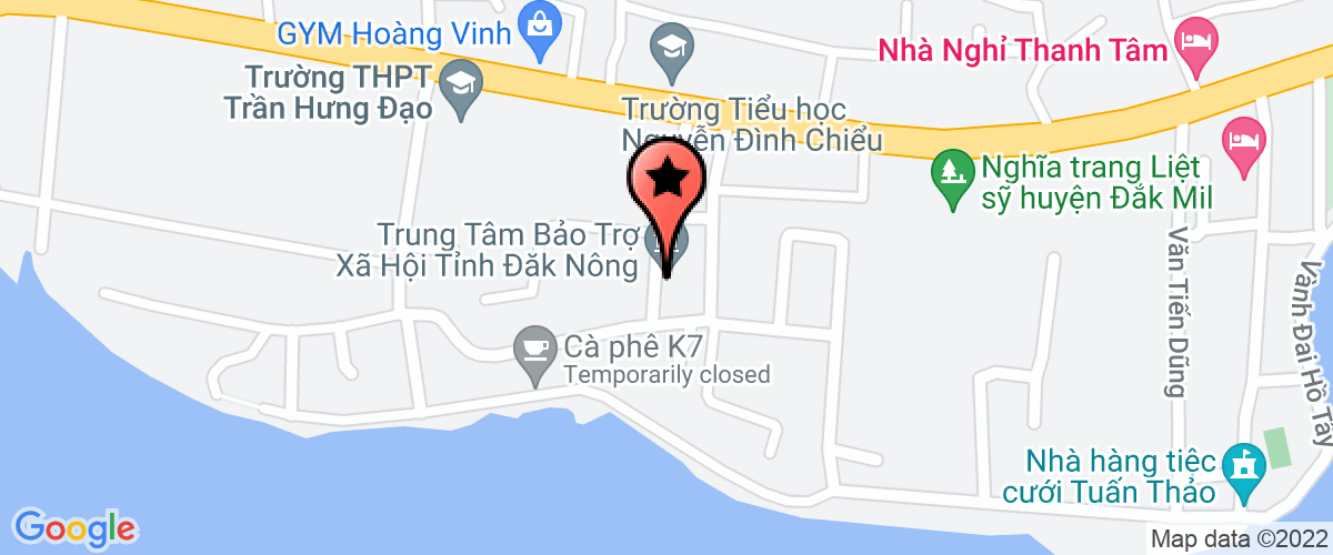 Bản đồ đến Trung tâm bảo trợ xã hội tỉnh Đắk Nông