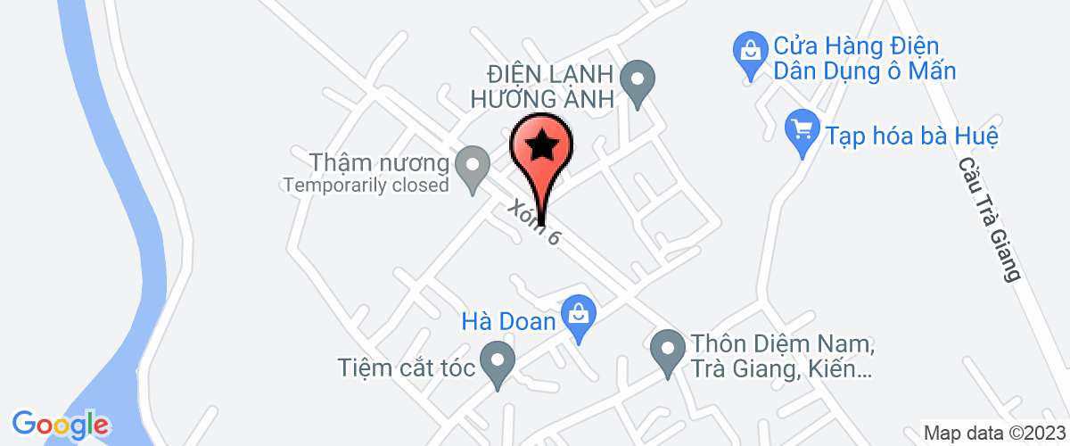 Map go to Truong trung cap xay dung Thai Binh