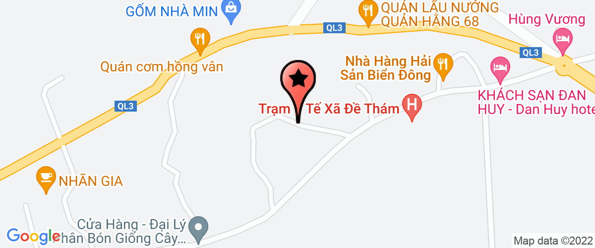 Map go to Giong Vat Nuoi Cay Trong Viet Dung And Company Limited