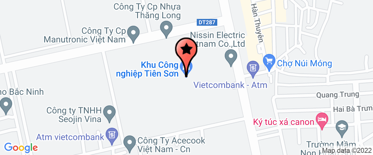 Bản đồ đến Công ty TNHH DK-TEC Việt Nam