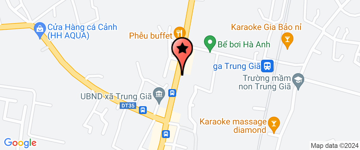 Map go to Trung Gia Secondary School