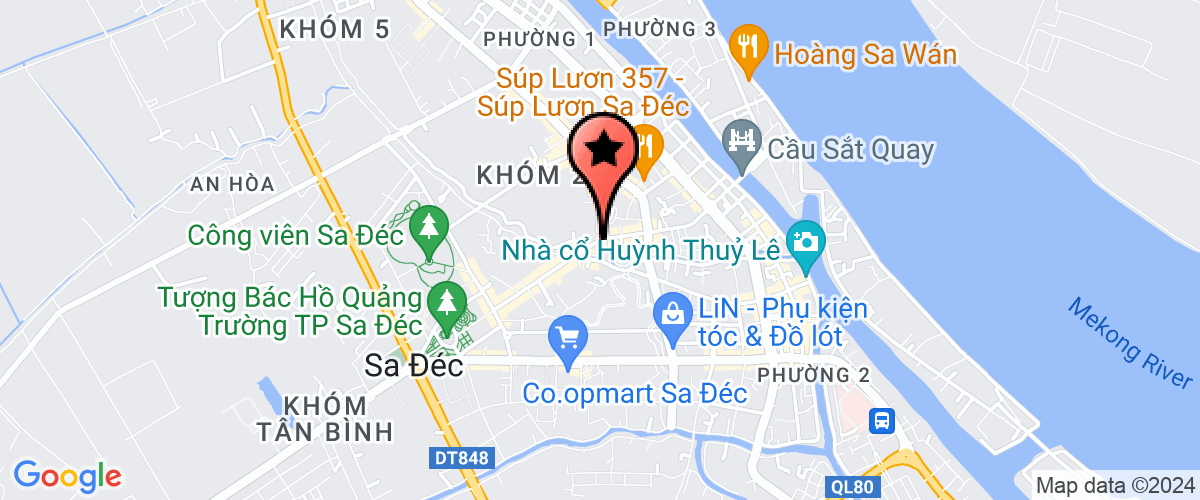 Map go to Phu Dong Company Limited