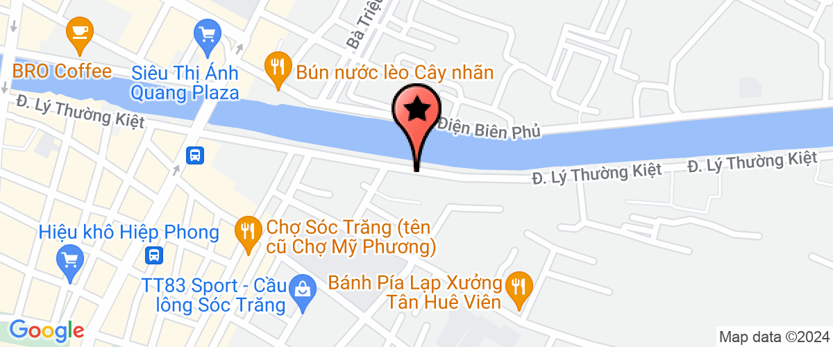Map go to Hoi van hoc nghe thuat Soc Trang Province