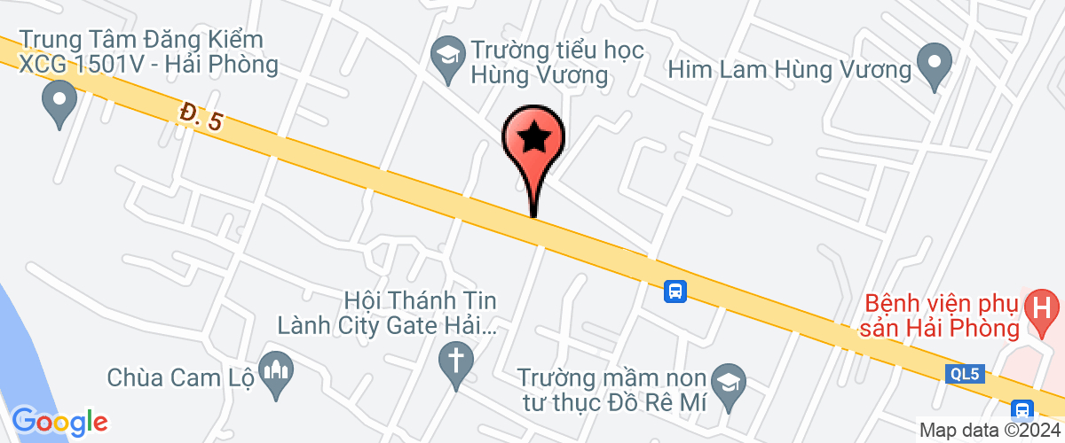 Map go to Hoang Mai Hai Phong Auto Joint Stock Company