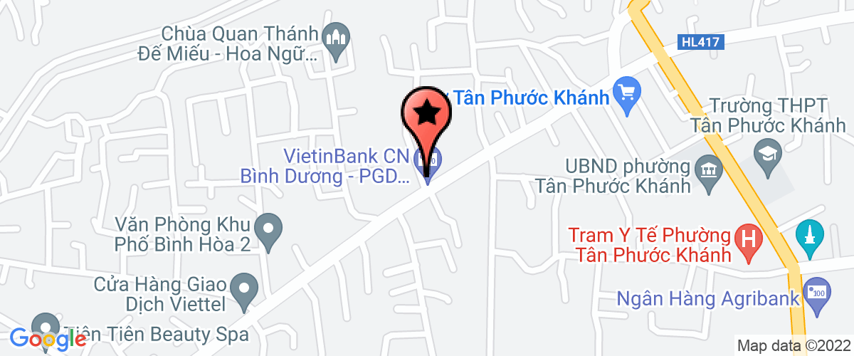 Map go to Vo Hong Que (Song Minh Quan)
