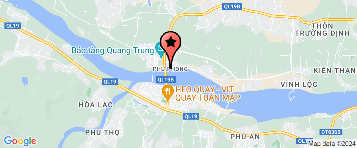 Map go to Vien kiem sat nhan dan Tay Son District
