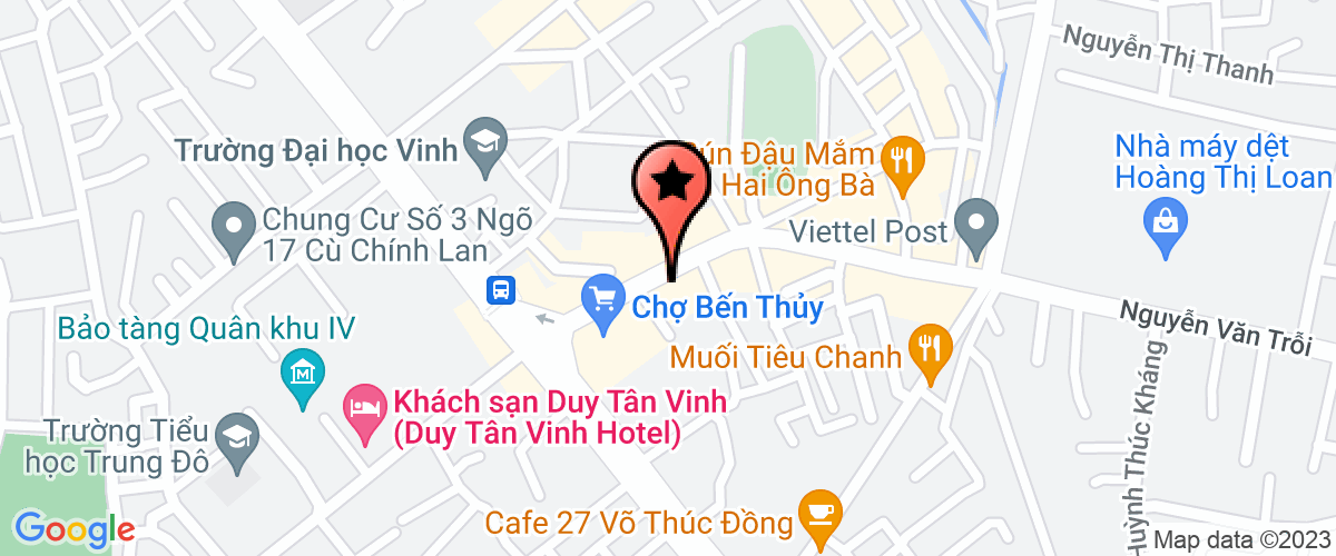 Map go to Le Hung Nghe An Joint Stock Company