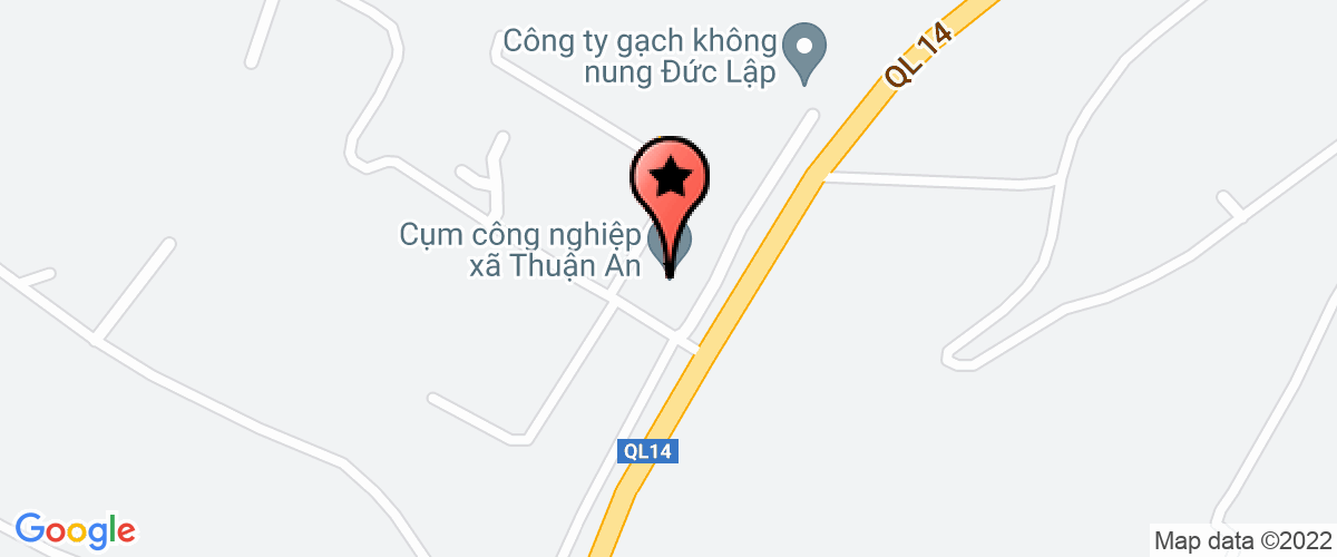 Map go to Thong Nhat Tay Nguyen Agricultural Materials Joint Stock Company