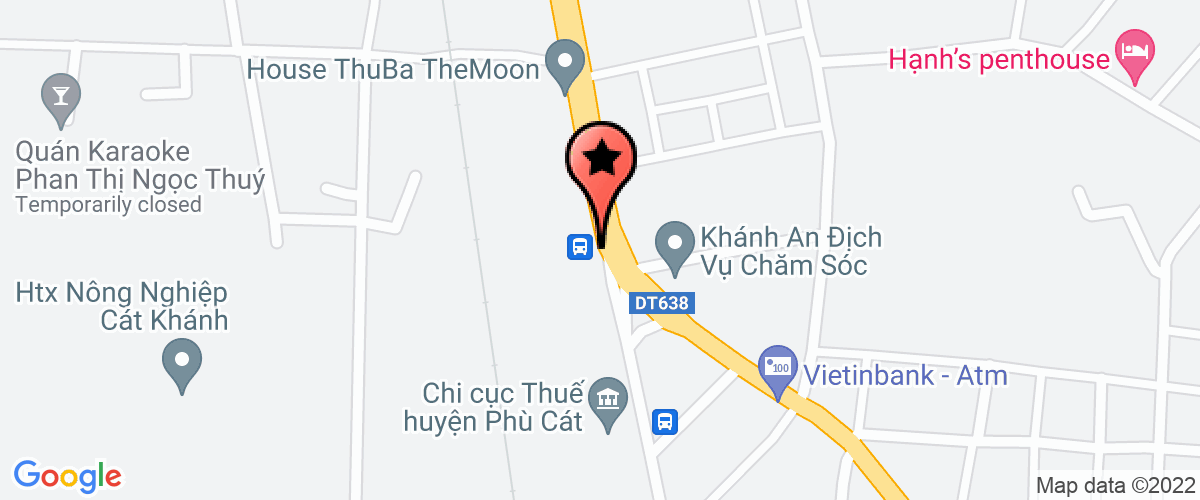 Map go to Cat Trinh Secondary School