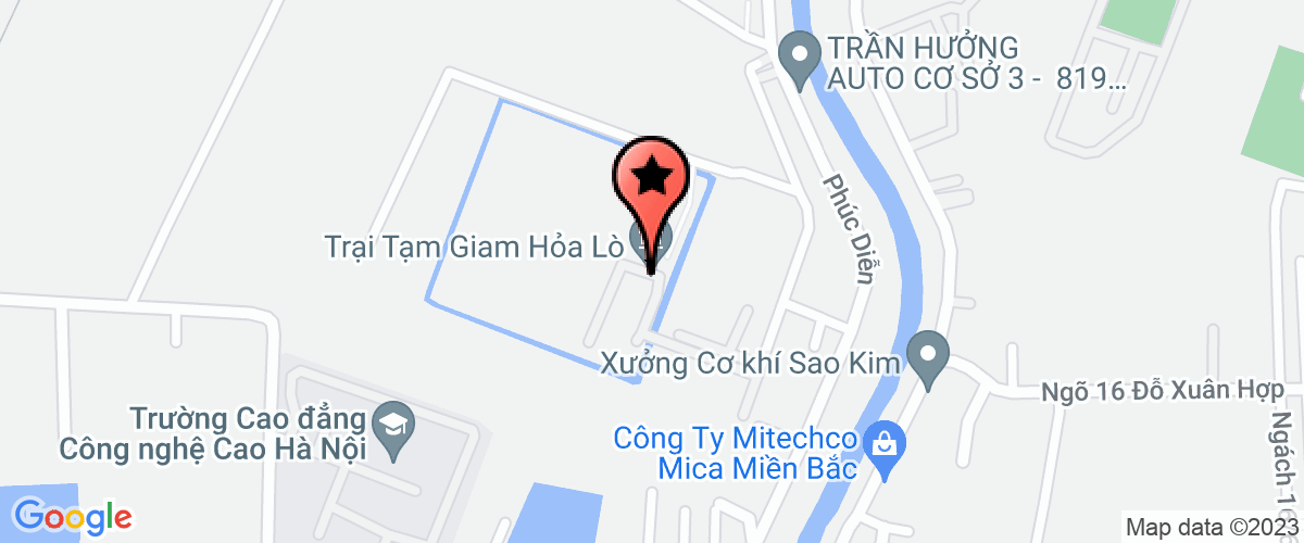 Map go to van tai Trang An Company Limited